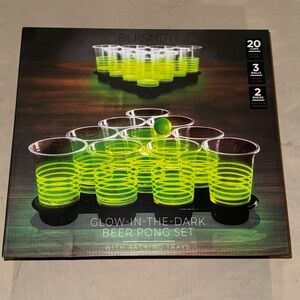 Glow in the dark beer pong